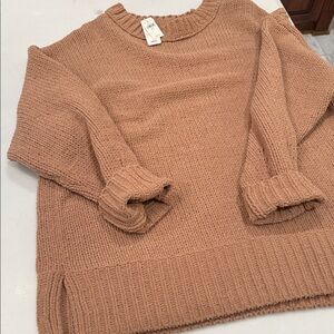 American Eagle Outfitters Tan Cowl Neck Sweater